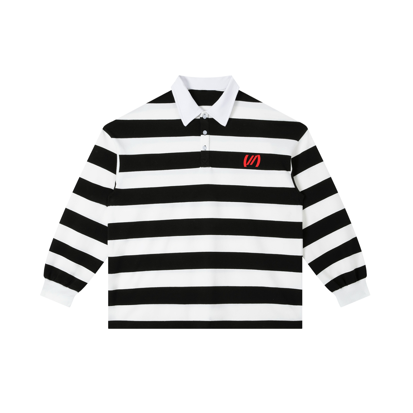 Color Block Stripe Polo Shirt