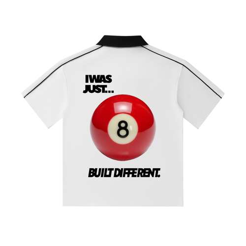 Contrast Collar Short-Sleeve Polo Shirt
